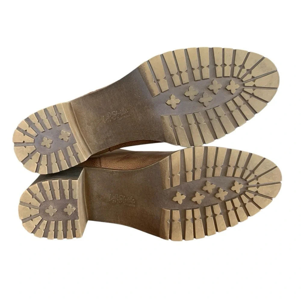 Life Stride Michelle Whiskey Brown Booties Ankle Boots Water Resistant Size 9.5M - Picture 6 of 6